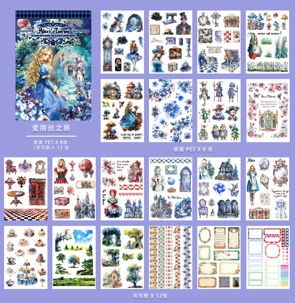 New PET precut-Vintage sticker book--01