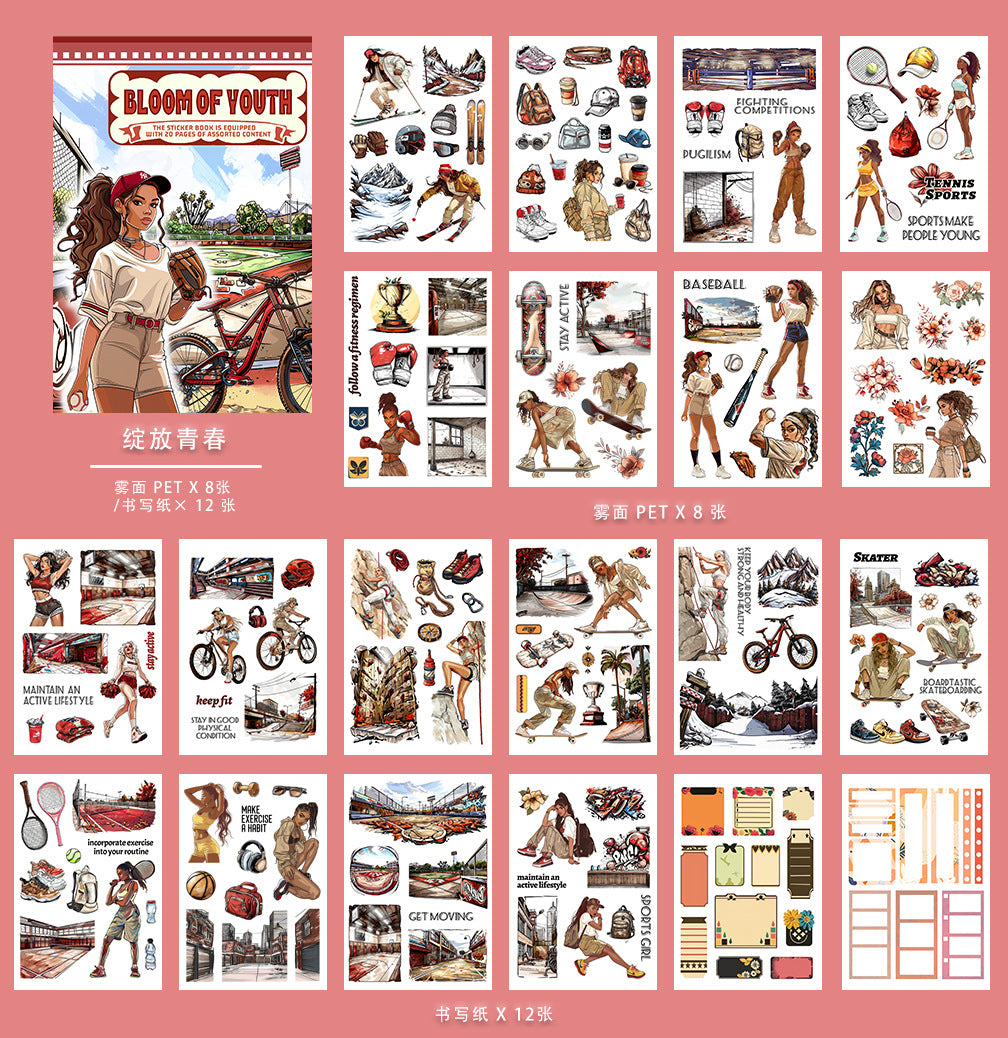 New PET precut-Vintage sticker book--02